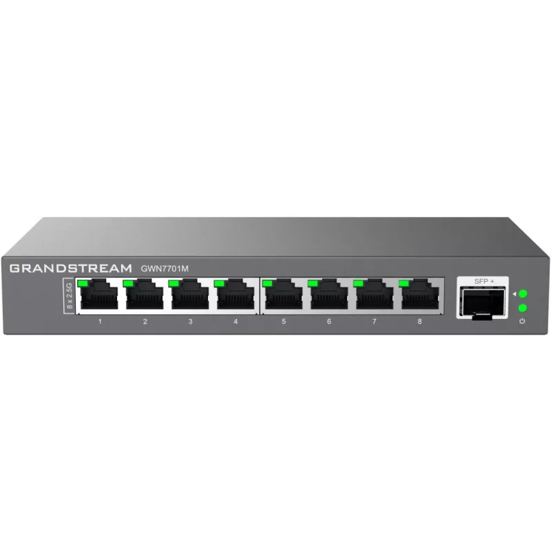 Grandstream Networks GWN7701M Netzwerk-Switch Unmanaged 2.5G Ethernet (100/1000/2500) Schwarz