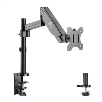 Schreibtisch-Monitorhalterung MACLEAN MC-775 für 32 Zoll (81,3 cm) Bildschirme, VESA 75x75–100x100, bis 8 kg, grau