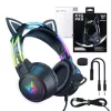 Headset Onikuma X15 PRO Gaming-Headset Katze Schwarz