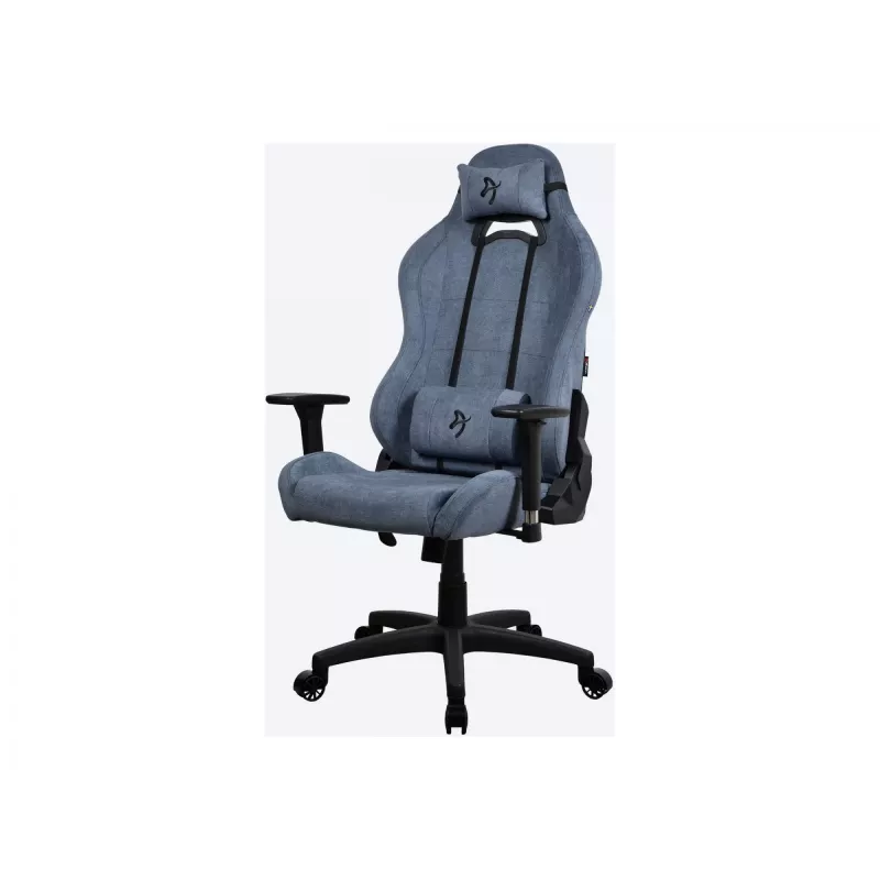 Gaming-Stuhl Arozzi Torretta SoftFabric Blue — ergonomisches Design, höhenverstellbar und Armlehnen verstellbar