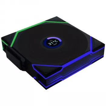 Lian Li UNI FAN TL Wireless LCD ARGB 120 mm Reverse Blade - Schwarz
