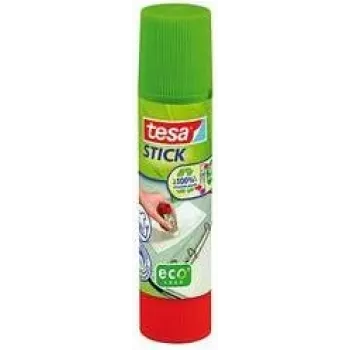 tesa ecoLogo Stick Klebestift, Inhalt: 40 g, lösungsmittelfrei, 100% recycelter Kunststoff, 65% biobasiert (57028-00200-03)
