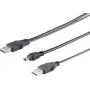 USB-Y-Kabel ShiverPeaks 77150 — 2× USB-A auf USB-B Mini (5‑polig) Stromversorgungskabel