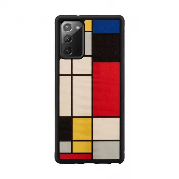 Schutzhülle aus Holz Man and Wood Galaxy Note 20 Mondrian Wood Schwarz