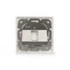Digitus | Wandplatte für Keystone-Module, deutscher Typ, Mittelplatte 50x50 mm, Rahmen 80x80 mm | DN-93811