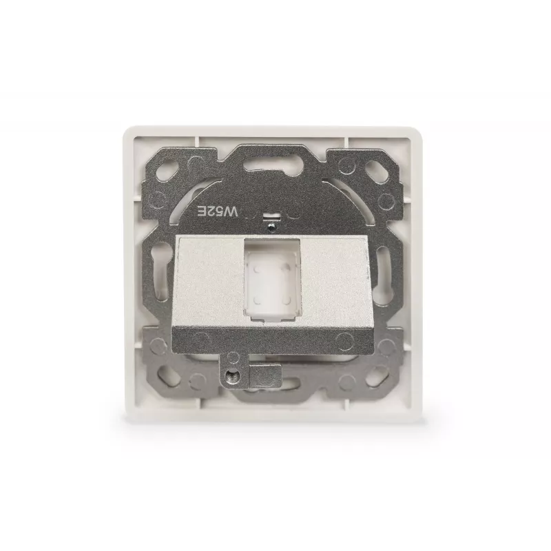 Digitus | Wandplatte für Keystone-Module, deutscher Typ, Mittelplatte 50x50 mm, Rahmen 80x80 mm | DN-93811