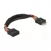 Kabel DeLOCK 0,1m 2xUSB2.0 10p