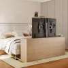 Maclean MC-866T Smart Motorisierter Elektrischer TV-Lift TUYA Mobile App Bodenständerhalterung Alexa Google Home 37''-80'' 60kg Schrank VESA (EU-Stecker)