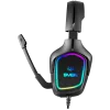 Gaming-Headset mit Mikrofon AP-U750MV, schwarz (USB, RGB)