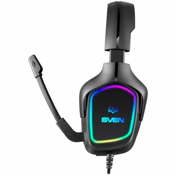 Gaming-Headset mit Mikrofon AP-U750MV, schwarz (USB, RGB)