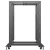Lanberg Open Rack 22U Schwarz (22HE, 19-Zoll-Rack), Serverrack, Schwarz