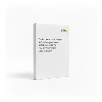Netzwerk-Videorecorder AXIS 02539-001, Windows 10 IoT Core, RAID 0/1/5/6/10, 100–240V, 721,6×482×87 mm, Grau