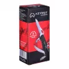 Taschenmesser AZYMUT HK20018 — vollwertiges Multitool, 9 Funktionen, 420J2/3CR13 Edelstahl, geschlossen 11 cm, 146 g, Lederetui, Schlüsselring