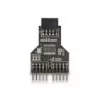 DeLOCK 60045 Kabel-Adapter 9-Pin USB 2.0 2 x 9-Pin-Header Schwarz