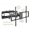 Gembird WM-120 pc(s)-01 TV-Halterung/Ständer 3,05 m (120) Schwarz