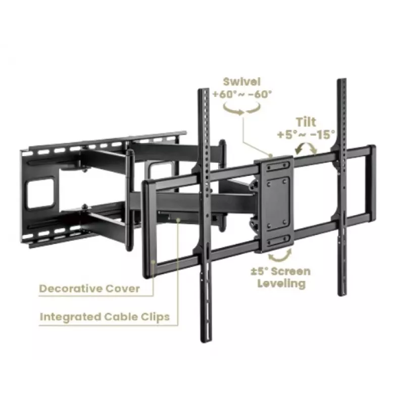Gembird WM-120 pc(s)-01 TV-Halterung/Ständer 3,05 m (120) Schwarz