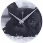 NeXtime Uhr 5173 Little Dog, Ø20 cm, Wand, Schwarz