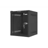 Wandmontagerack LANBERG WF10-2306-10B — 6U, 280×310×336 mm, Tiefe 238 mm, schwarz, 20 kg Kapazität