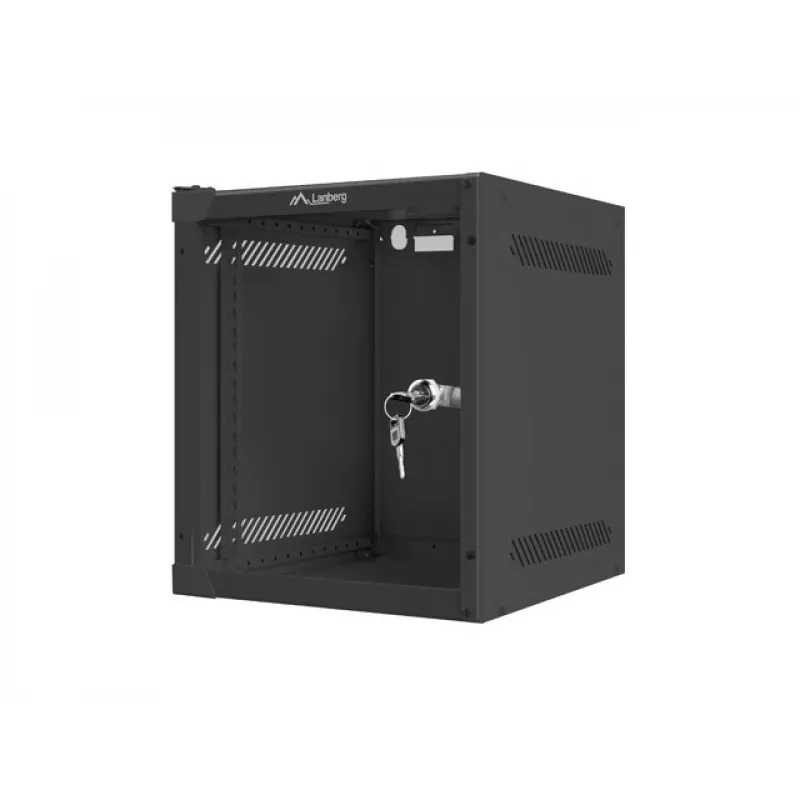 Wandmontagerack LANBERG WF10-2306-10B — 6U, 280×310×336 mm, Tiefe 238 mm, schwarz, 20 kg Kapazität