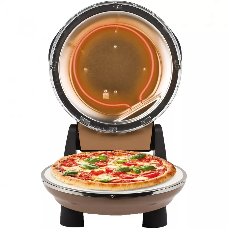 Pizzaofen Napoletana (Kupfer, 1.200 Watt, für Pizzas Ø 31 cm, 2 Steine)