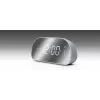 Uhrenradio Muse M-170CMR — digitales Uhrenradio, 1,2 Zoll LED-Anzeige, FM, AC 230V, AAA-Backup, Spiegel/Weiß