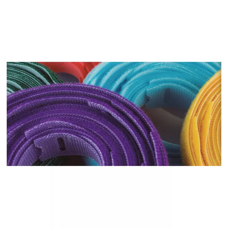 Lösbarer Kabelbinder Velcro ONE-WRAP 200x13 mm Polypropylen Velcro Aqua, 25 Stück