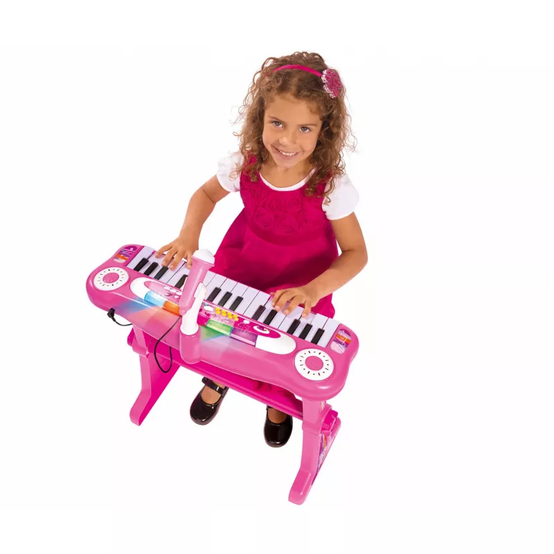 Kinder-Standkeyboard Simba-Dickie My Music World Girls (pink) — elektronisches Spielzeug-Tastatur für Kinder