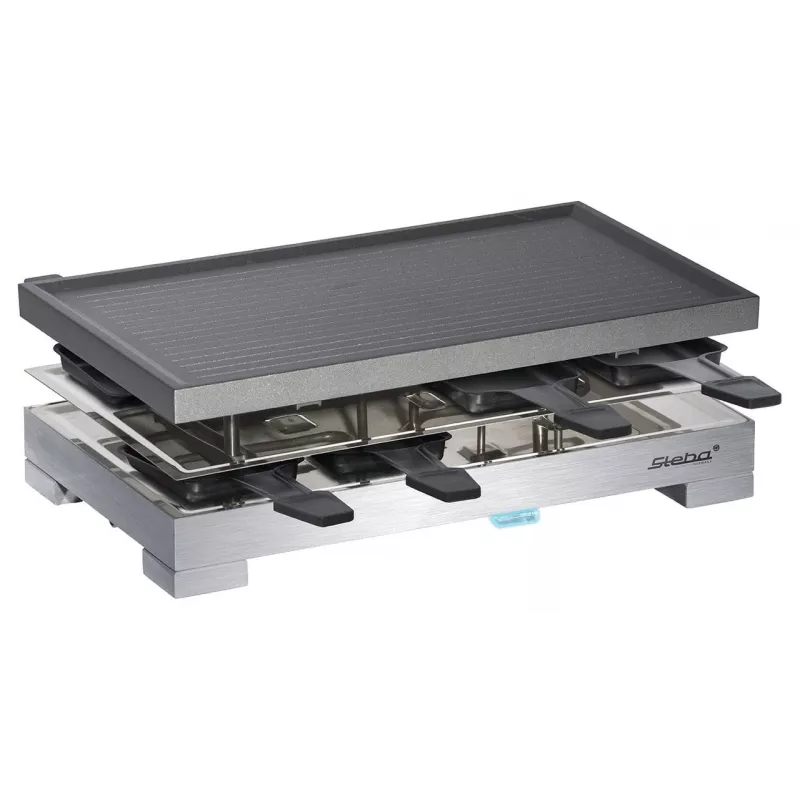 Steba RC 68 - Raclettegrill - 1,2 kW - Schwarz/Edelstahl