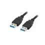 USB-A-auf-USB-A-Kabel LANBERG CA-USBA-30CU-0018-BK — USB 3.2 Gen 1 (5 Gbit/s), 1,8 m, Schwarz
