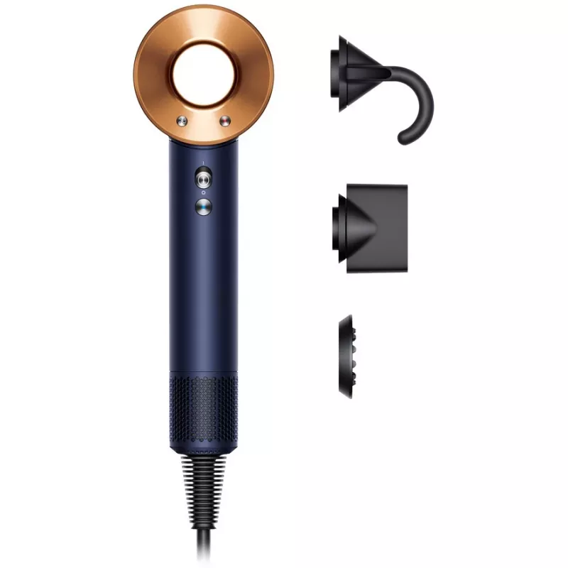 Dyson Supersonic Straight+Wavy HD07 Haartrockner, Preußischblau / Kupfer (113277-01)