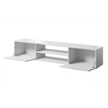 TV-Schrank cama meble SLIDE 200K, 200 x 40 x 37 cm, glänzend weiß, Spanplattenplatte