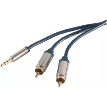 Audiokabel 3,5 mm auf 2 x Cinch ShiverPeaks SP30831-schlank