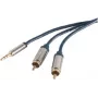 Audiokabel 3,5 mm auf 2 x Cinch ShiverPeaks SP30831-schlank