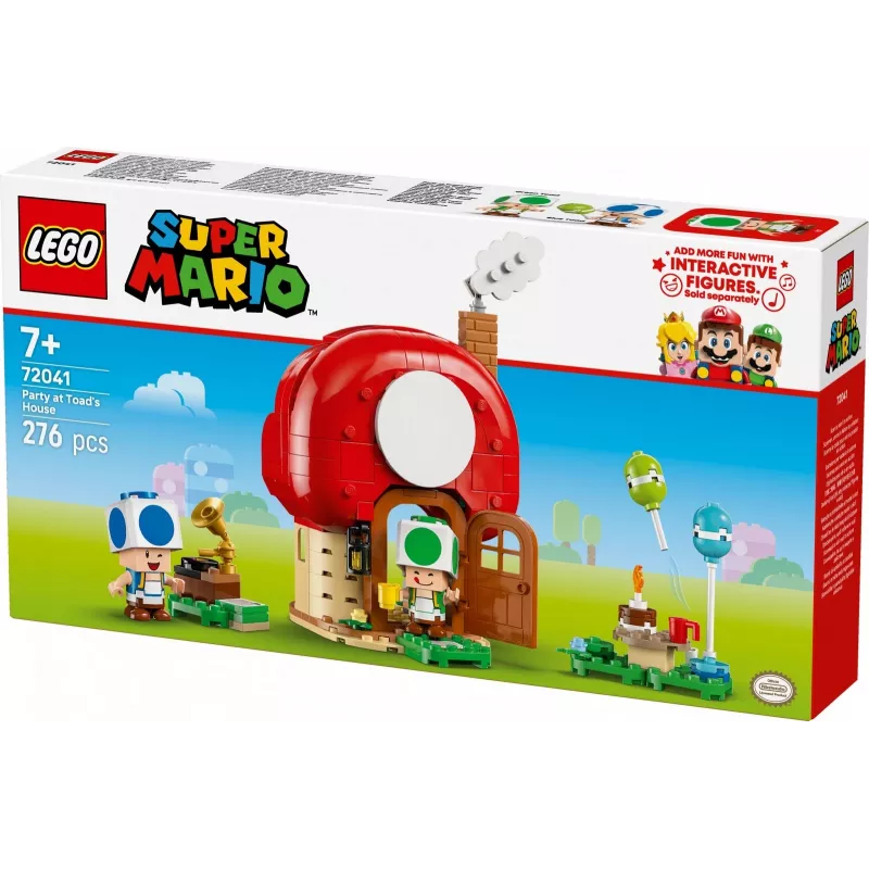 LEGO Super Mario Party im Toad-Haus Set 72041 mit interaktiven Spielfunktionen