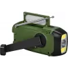 Tragbares UKW/MW-Radio SENCOR SRD1000SCLGR mit Bluetooth, Solar-/Kurbel-/USB-C-Ladung, 2000-mAh-Akku, IPX4, LED-Leuchten