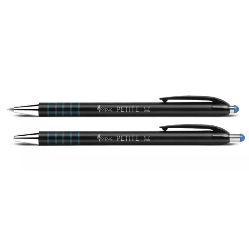 Clip-on retractable ballpoint pen Forpus FO51519 Blue ink 12 pcs