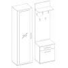 Topeshop GAR DUO ARTISAN entryway Schrank