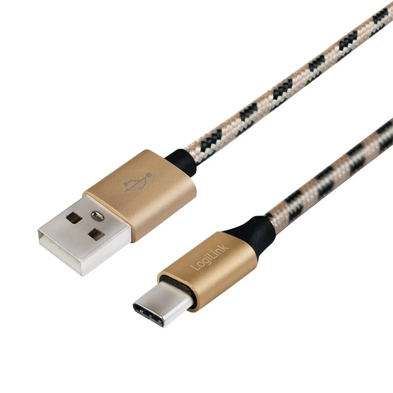 Sync- und Ladekabel USB 2.0 AM auf USB-C Stecker