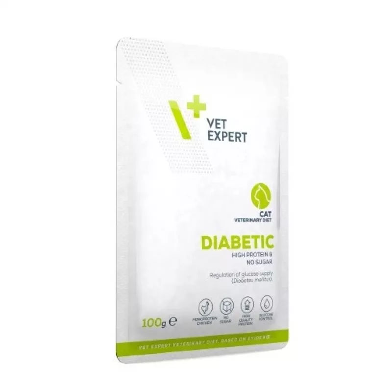 VET EXPERT Veterinary Diet Diabetic Cat - Nassfutter für Katzen - 100g