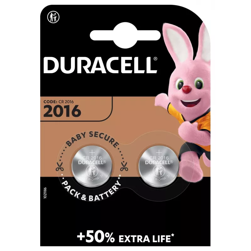 Duracell 2016 Einwegbatterie CR2016 Lithium
