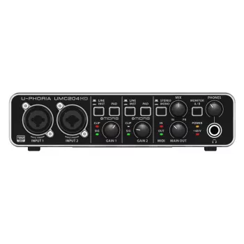 Behringer UMC204HD ergänzende Musikausrüstung