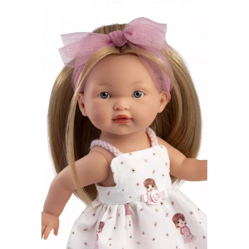 Puppe Llorens Valeria 28 cm – realistische Merkmale, weicher Körper, Vinylkopf und Gliedmaßen