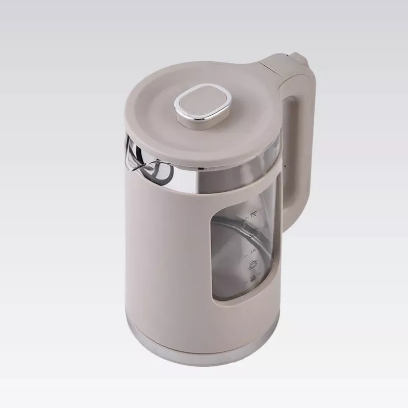Maestro MR-065-BEIGE Elektrischer Wasserkocher 1,7 L, 2200 W, Glasgehäuse, beige
