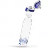 Trinkflasche Total Clear One MyPlanet Blue 0,75 L transparent/dunkelblau, Einhandverschluss ONE