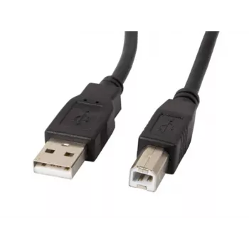 Lanberg CA-USBA-10CC-0030-BK USB-Kabel 3 m USB 2.0 USB B Schwarz (CA-USBA-10CC-0030-BK)
