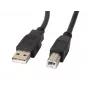 Lanberg CA-USBA-10CC-0030-BK USB-Kabel 3 m USB 2.0 USB B Schwarz (CA-USBA-10CC-0030-BK)