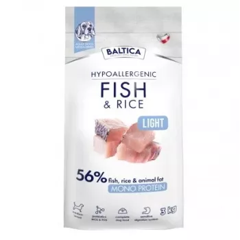 BALTICA Nutraceutic Hypoallergenic Light M Fisch mit Reis - Trockenfutter für Hunde - 3kg
