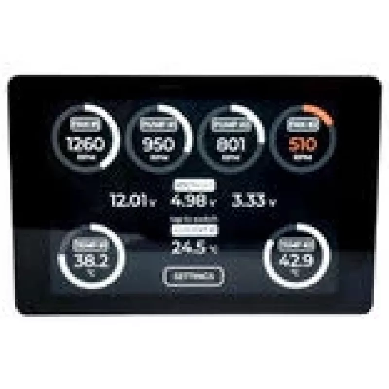 FanGuardian PowerBoard Controller 3,5-Zoll-Touchscreen — Singularity Computers SC-FG-PBC