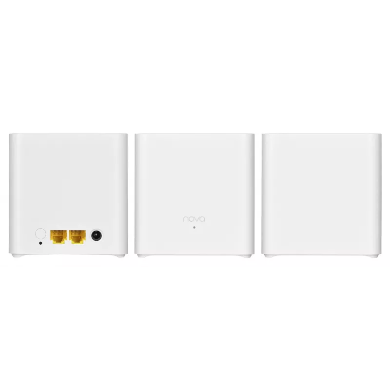 Mesh-WLAN-System TENDA EX3-3, 3er-Pack, Dualband 2,4/5 GHz, Wi‑Fi 6, bis zu 1201+300 Mbit/s, 2 interne Antennen, WPA3