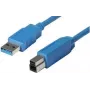 shiverpeaks BASIC-S USB 3.0 Kabel, A-Stecker - B-Stecker 0,5 m, Kabel und Stecker: Blau, doppelt geschirmt, max. (BS77030)
